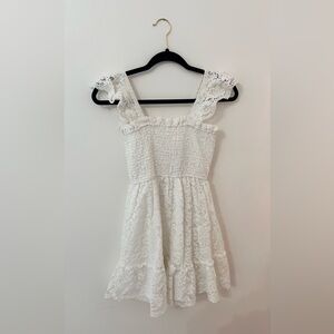 Altar'd State Cream Lace Mini Dress